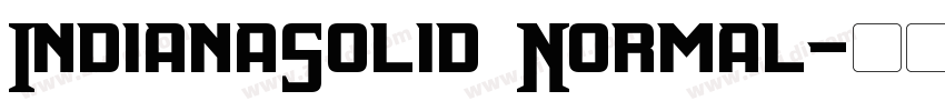 IndianaSolid Normal字体转换